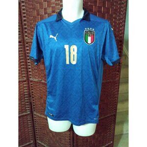 Puma Nicolo Barella Italy Soccer Jersey Mens Small Italia